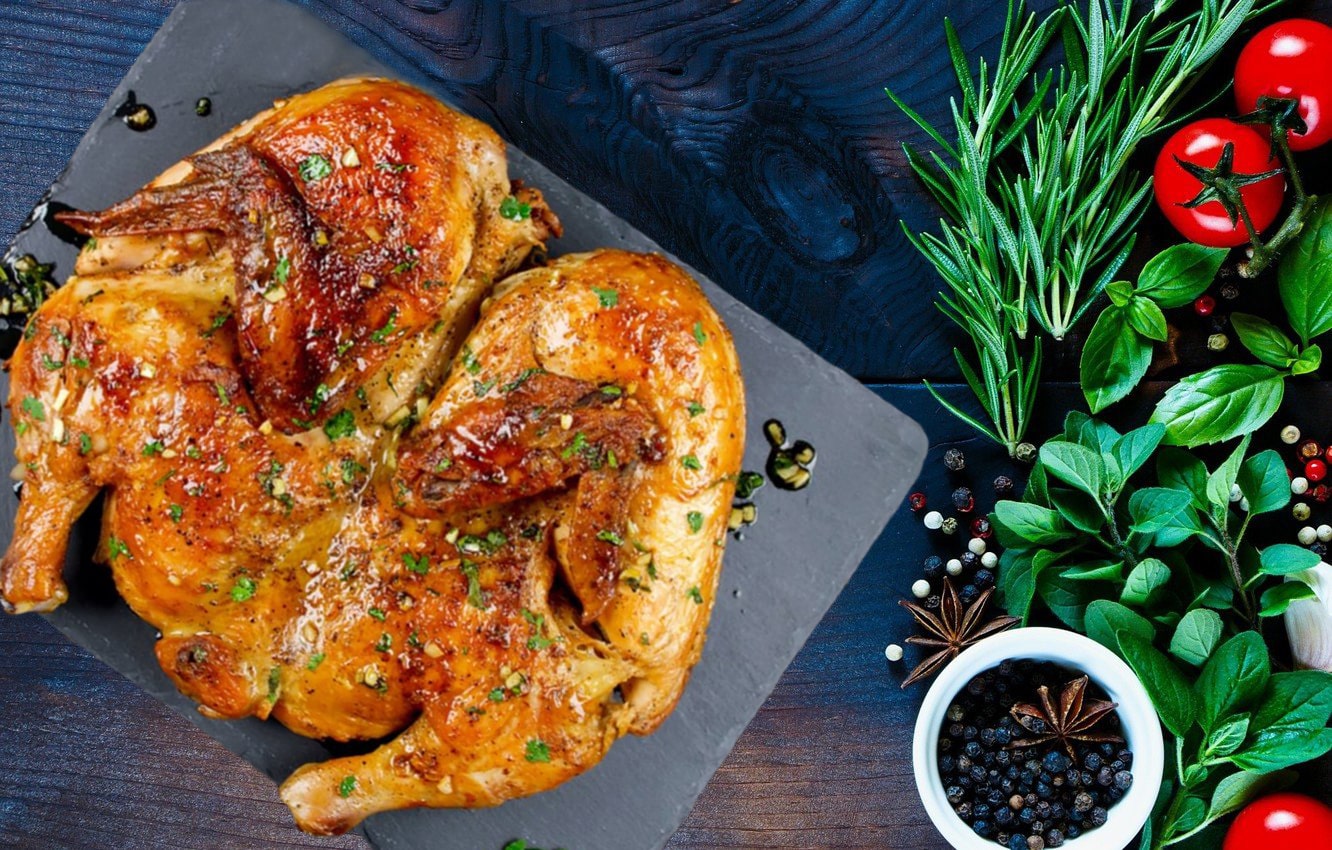 БОЛЬШОЙ ЦЫПЛЁНОК ТАБАКА , С НЕЖНЫМ МЯСОМ И ХРУСТЯЩЕЙ КОРОЧКОЙ