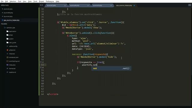 DELETE AJAX -- JSON -- Codeigniter -- MySql смотреть онлайн