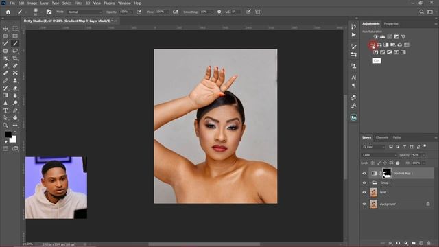 how to MATCH SKIN COLOR In Photoshop for beginners смотреть онлайн