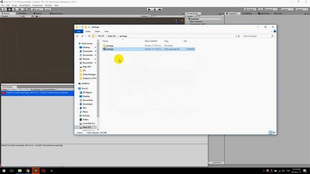 How to fix Couldn't decompress package error in Unity3D смотреть онлайн
