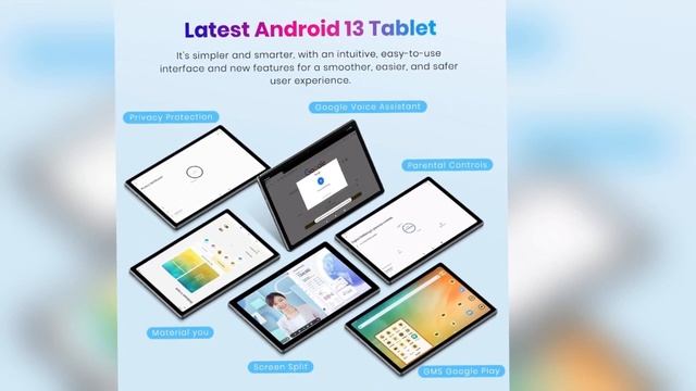 TPZ Android 13 Tablet 10 inch, 2024 Latest 8+64GB+1TB TF Expansion Tablet Computer смотреть онлайн