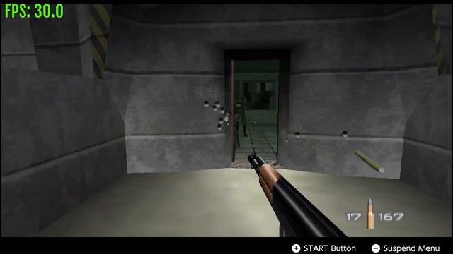 GoldenEye 007 FPS test and Gameplay on Nintendo Switch смотреть онлайн