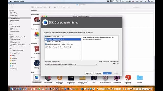 Android Studio 4.2.2 SDK installation смотреть онлайн