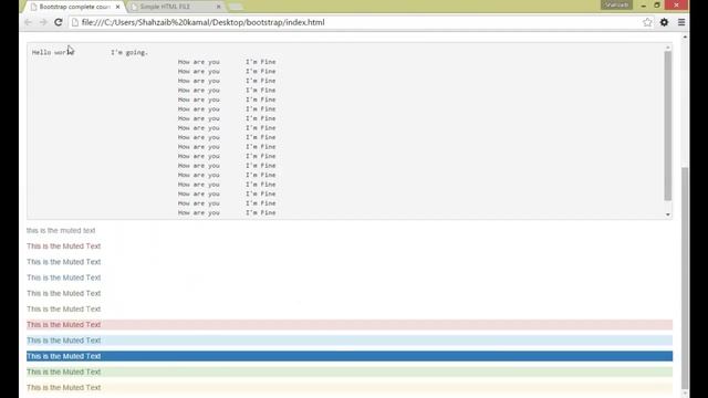 Bootstrap Framework in Urdu/Hindi Part 9 Bootstrap Text Styles смотреть онлайн