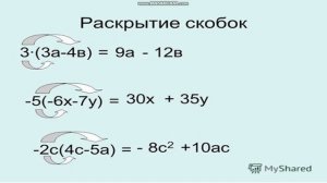 Раскрытие скобок . 5 класс. Математика