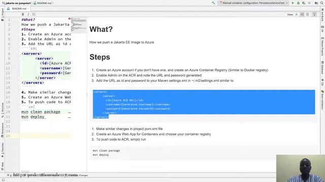 How to deploy a Jakarta EE (formerly Java EE) app to Microsoft Azure with Docker смотреть онлайн