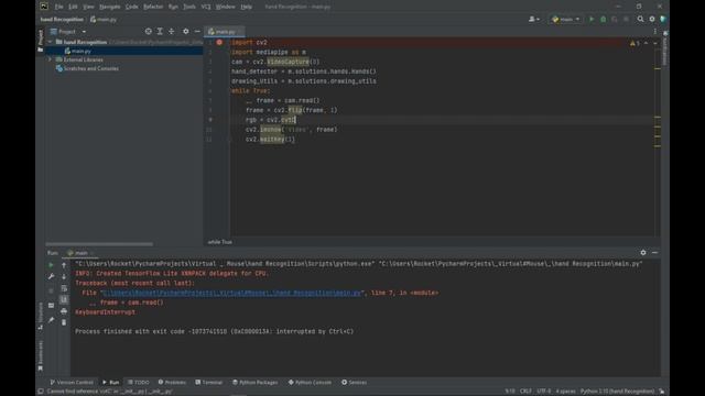 Hand Recognition in #python #opencv#mediapipe смотреть онлайн