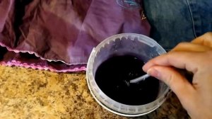 Покраска ткани марганцовкой