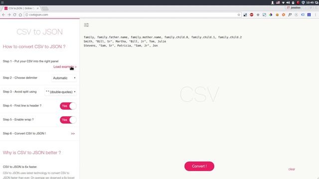 How to convert CSV to JSON смотреть онлайн