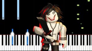Jeff The Killer Theme - Roblox DOORS - EASY Piano Tutorial