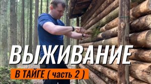 Строительство укрытия в лесу (часть 2)#выживание