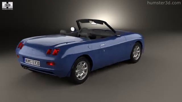 Fiat Barchetta 1995 by 3D model store Humster3D.com смотреть онлайн