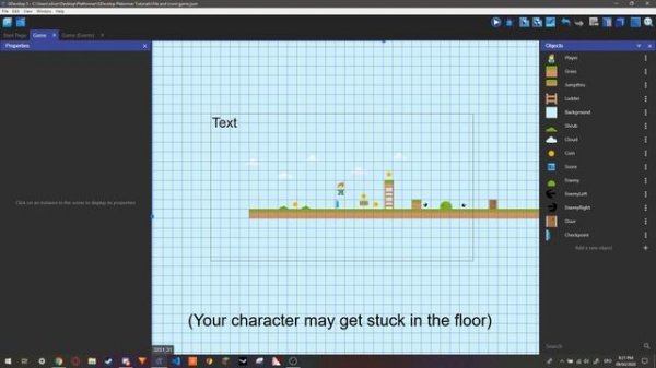 GDevelop 5 Platformer Tutorial #8 | Checkpoints