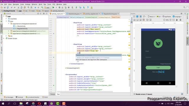 Group Chat App using Firebase in Android Studio PART 4 (Design) смотреть онлайн