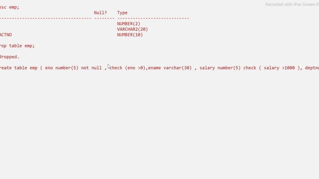 Constraints in SQL | SQL constraints | NOT NULL | Unique Key | Default | Check | in oracle database смотреть онлайн