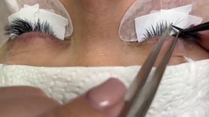 наращивание ресниц 1,5д