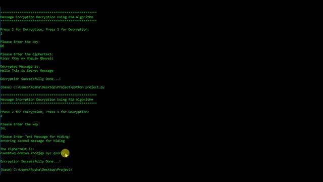 Data Encryption Decryption Using RSA Algorithm Python Project Source Code смотреть онлайн
