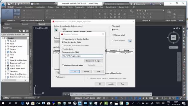 Créer un système de coordonnées et importer un shapefile dans AutoCAD Civil 3D смотреть онлайн