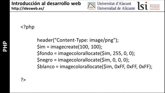 PHP: generación de imágenes смотреть онлайн