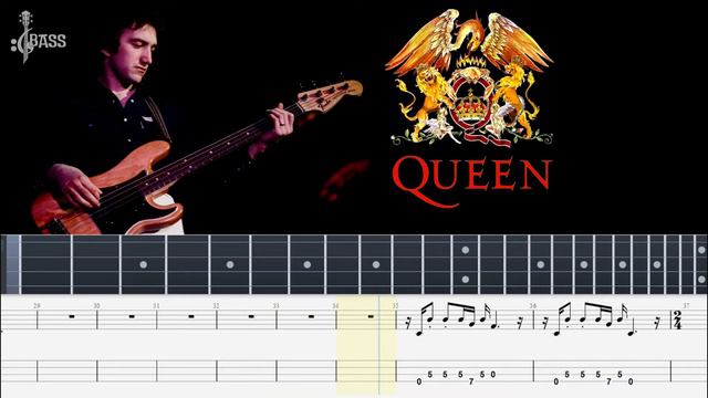 Queen - Fight From the Inside (Bass Line + Tabs + Notation) By John Deacon смотреть онлайн