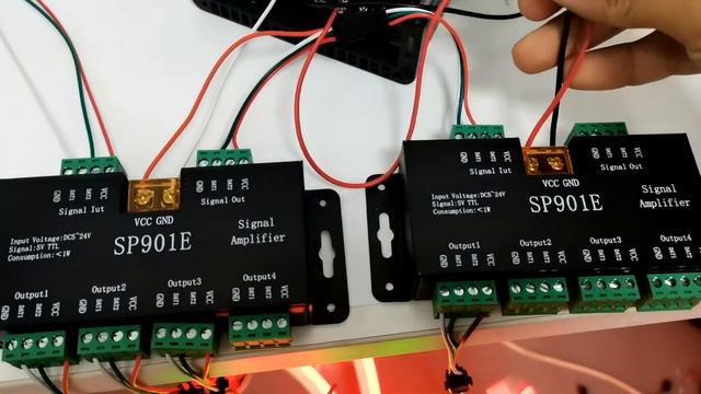 SP901E Controller ETC SPI Signal Amplifier with LED Strip Lights - Smart Bright LEDs смотреть онлайн