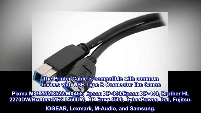 Nippon Labs USB3-3AB 3-Feet USB 3.0 A/Male to B/Male Cable, Black смотреть онлайн