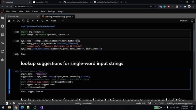 Spelling Correction / Suggestion in Python смотреть онлайн