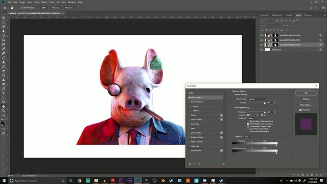 How To Create A Full RGB Split Effect In Photoshop CC смотреть онлайн