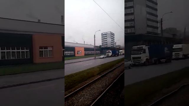 трамвай 27. метро Рыбацкое - река Окервиль смотреть онлайн
