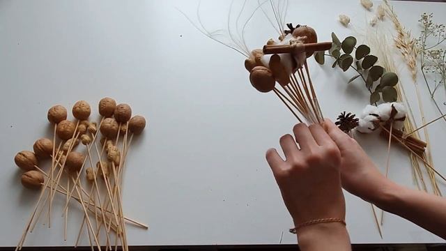 Ореховый букет своими руками с нуля. Съедобный букет. смотреть онлайн