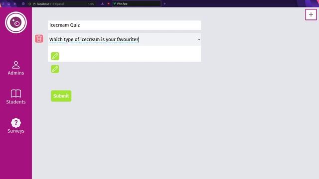 School Survey Manager Project (VueJS) смотреть онлайн