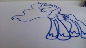 Как нарисовать пони Принцесса Луна
