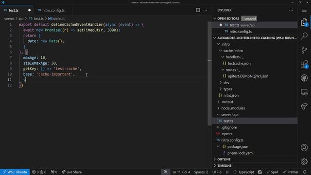 Nuxt 3. Caching in Nitro.js server. смотреть онлайн