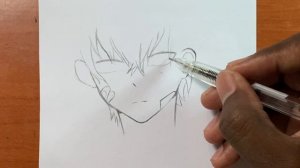 easy anime drawing | how to draw anime boy step-by-step easy