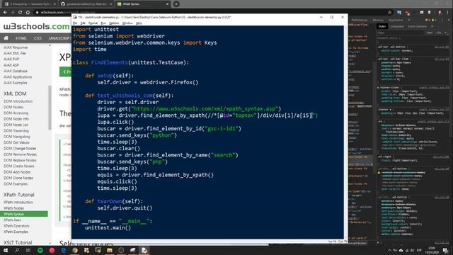 3 - Webtesting con Python y Selenium - Identificando elementos por XPATH смотреть онлайн