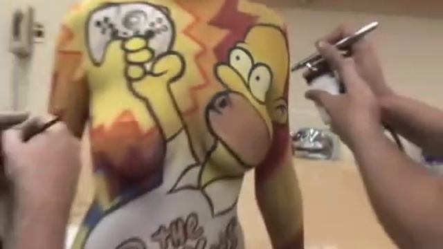 Video Games Awards 2007 - Bodypainted Girls