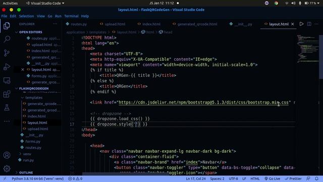 Flask web app for qr code generation and decoding | Python | p-3 смотреть онлайн