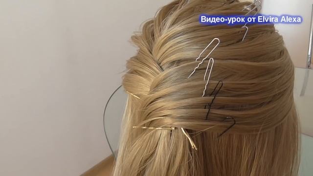 Низкий пучок Рёбрышки Видео урок Hair tutorial смотреть онлайн