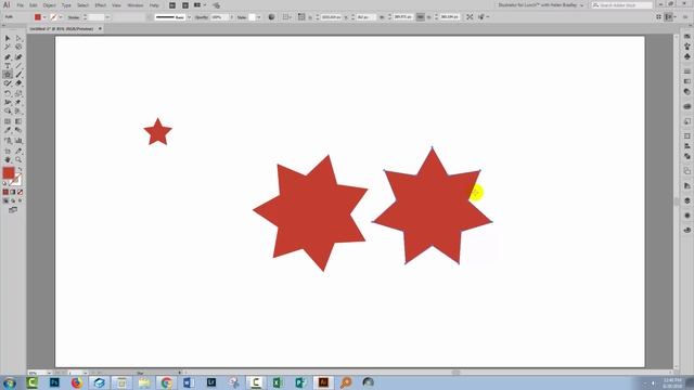 Illustrator - Draw Stars - Step by step how to make stars смотреть онлайн