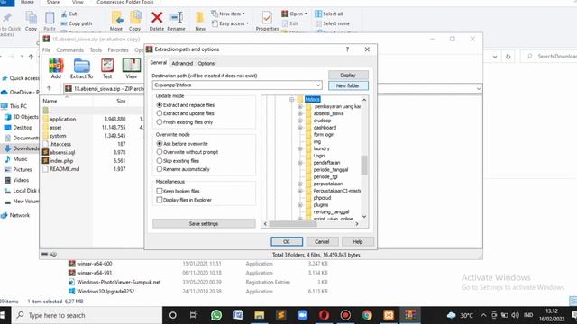 CARA EXTRACT FIILE ZIP,RAR KE HTDOCS смотреть онлайн