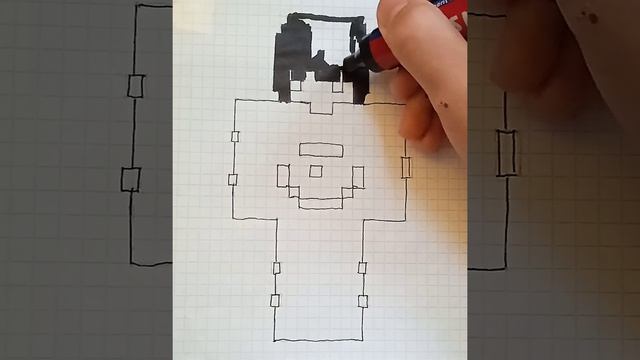 как нарисовать скин вепекса по клеточкам смотреть онлайн
