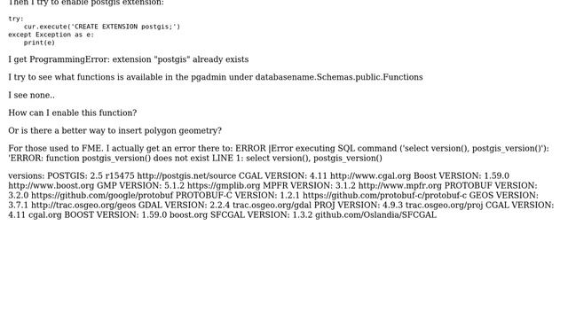 GIS: How to gently ask PostgreSQL to add PostGIS extension? смотреть онлайн