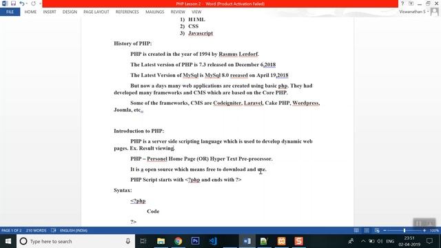 PHP With MySql Lesson 2 смотреть онлайн