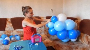 КАК СДЕЛАТЬ ТУЧКУ-ОБЛАКО ИЗ ВОЗДУШНЫХ ШАРОВ СВОИМИ РУКАМИ.МАСТЕР-КЛАСС