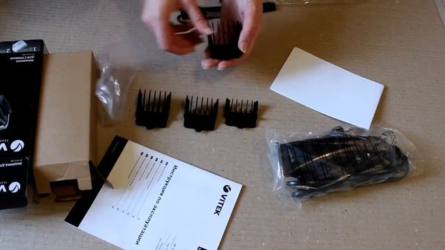 Распаковка Машинка для стрижки Vitek VT 2511 BK смотреть онлайн