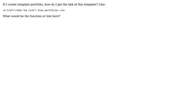 Wordpress: How to get template link? смотреть онлайн