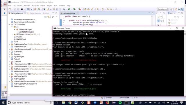 Clone a GitHub Repository and Import it as an Eclipse Project смотреть онлайн