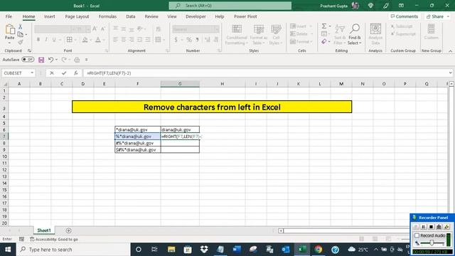 Remove characters from left in Excel смотреть онлайн