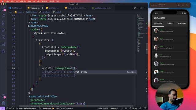 Scroll Indicator Animado com React Native #reactnative смотреть онлайн