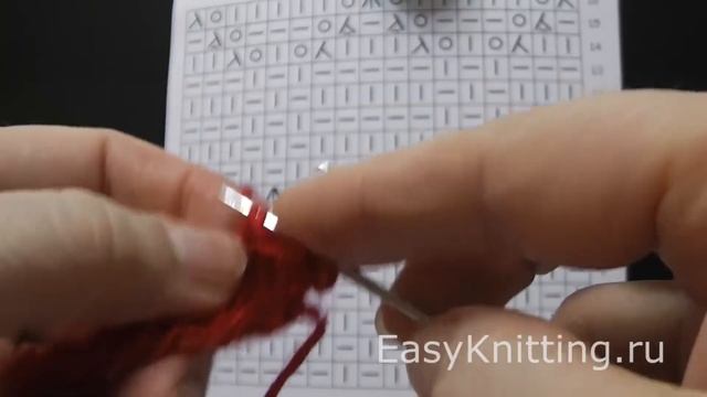 Узор спицами Ажурные соты